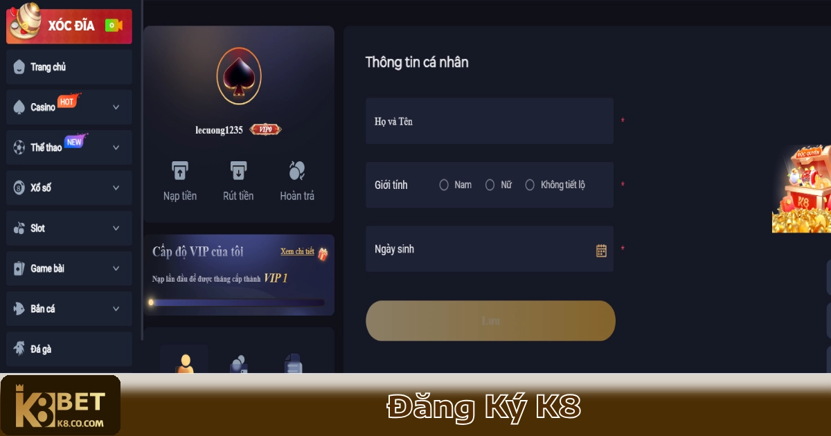 Đăng Ký K8 – Hướng Dẫn Nhận Ngay Ưu Đãi Thành Viên Mới 4 Xử Lý Lỗi Khi Không Thể Đăng Ký K8